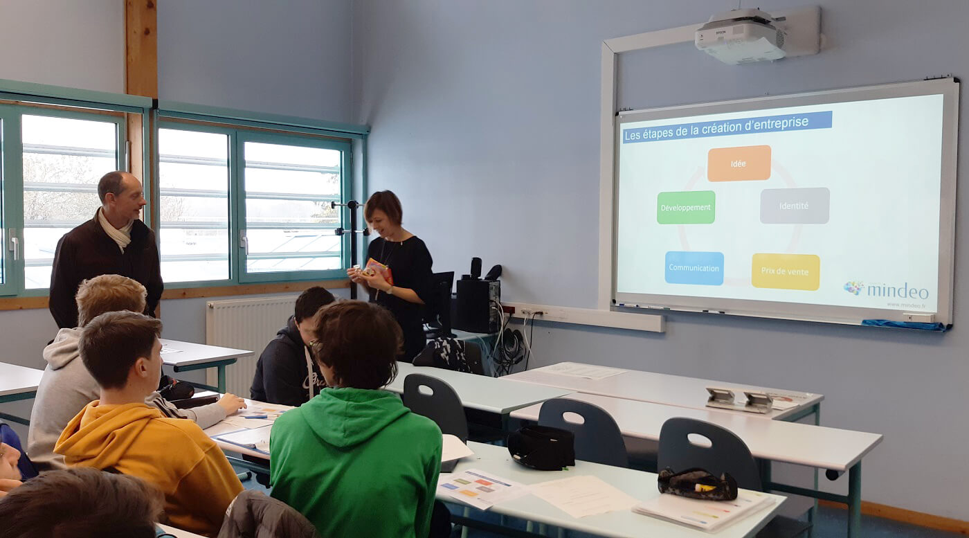 Workshop « Je crée ma boîte » au Lycée de l’Albanais